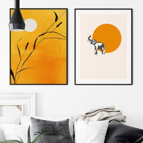 Decoration Murale - Sunny Side and Sunset Elephant