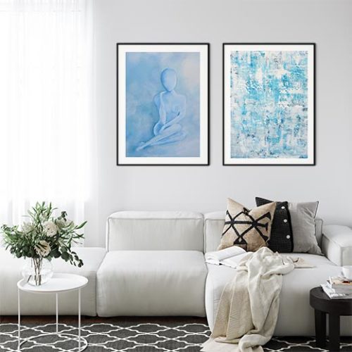 Decoration Murale - Perfect match in blue by Anna Brandt