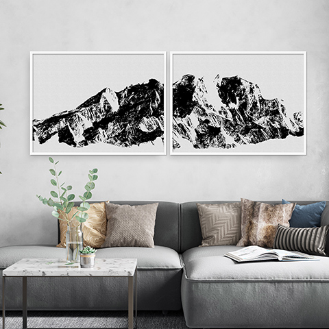 Decoration Murale - Mountains by Orara Studio